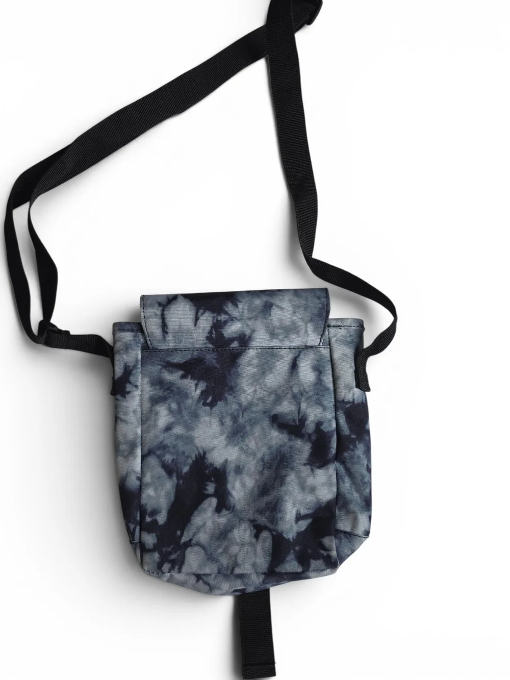 Champion Navy Tie-Dye Messenger Crossbody Bag with Black Strap